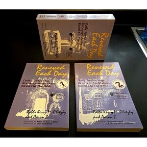 Renewed Each Day Daily Twelve Step Recovery Meditations Vol 1 & 2 First Edition